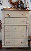 Load image into Gallery viewer, Modern Tall Cream Dresser
