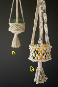 Hanging Macrame Baskets