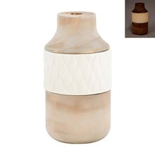 Load image into Gallery viewer, Natural &amp; White Three Layer Lighted Vase
