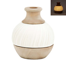 Load image into Gallery viewer, Natural &amp; White Three Layer Lighted Vase
