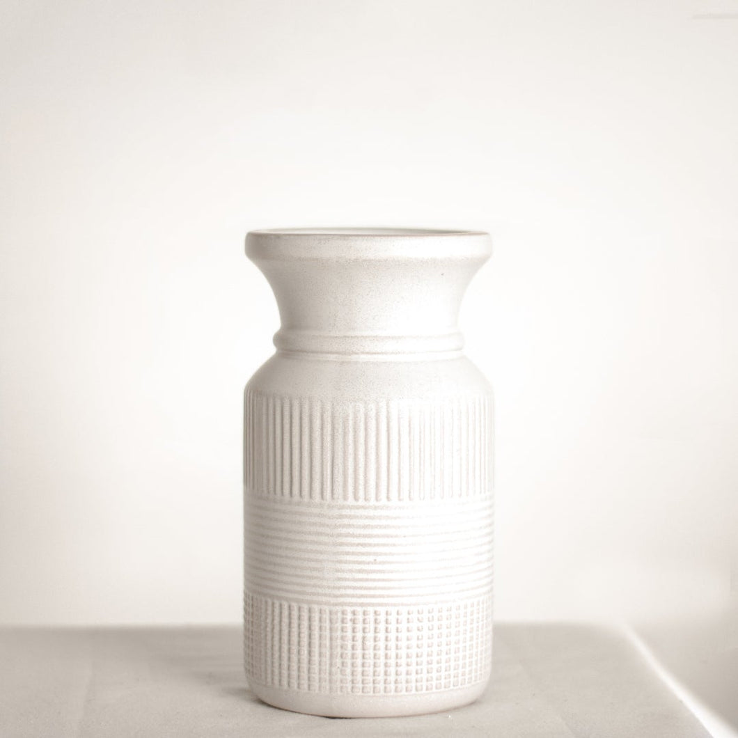 White Line Candle Holder