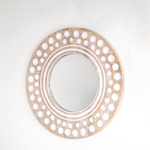 White Dot Pattern Mirror