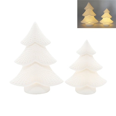 Porcelain Trees w/Lights