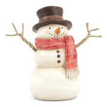Load image into Gallery viewer, Red Scarf Resin Snowman
