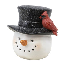 Load image into Gallery viewer, Cardinal Snowman Head
