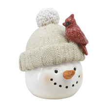 Load image into Gallery viewer, Cardinal Snowman Head
