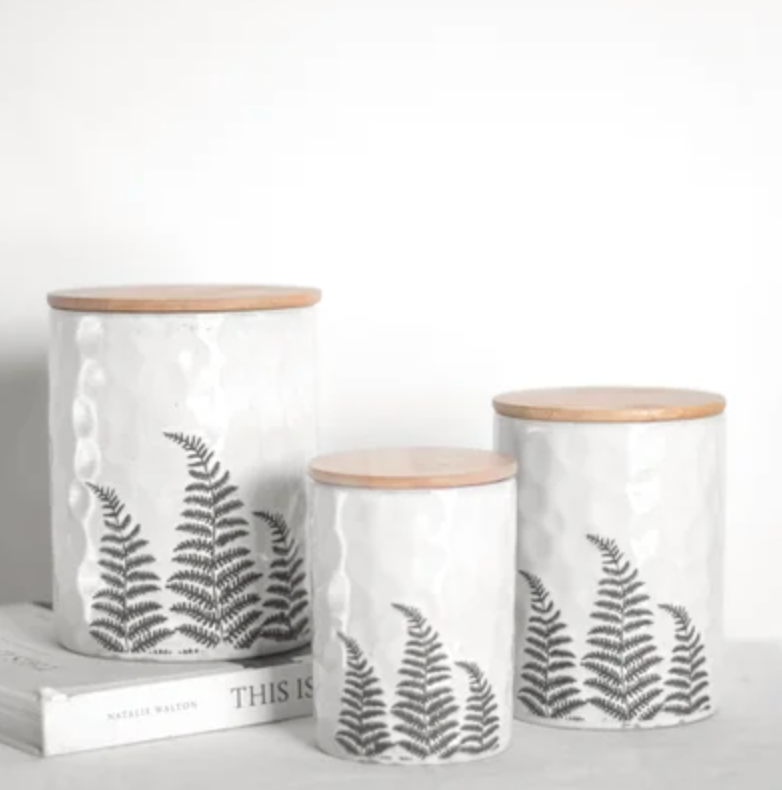 Fern Pattern Canisters