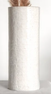 White Check Vase