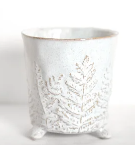 Engraved Fern Vase