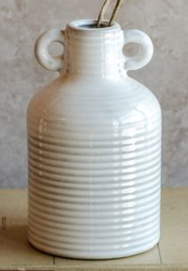 White Ceramic Jug Vase