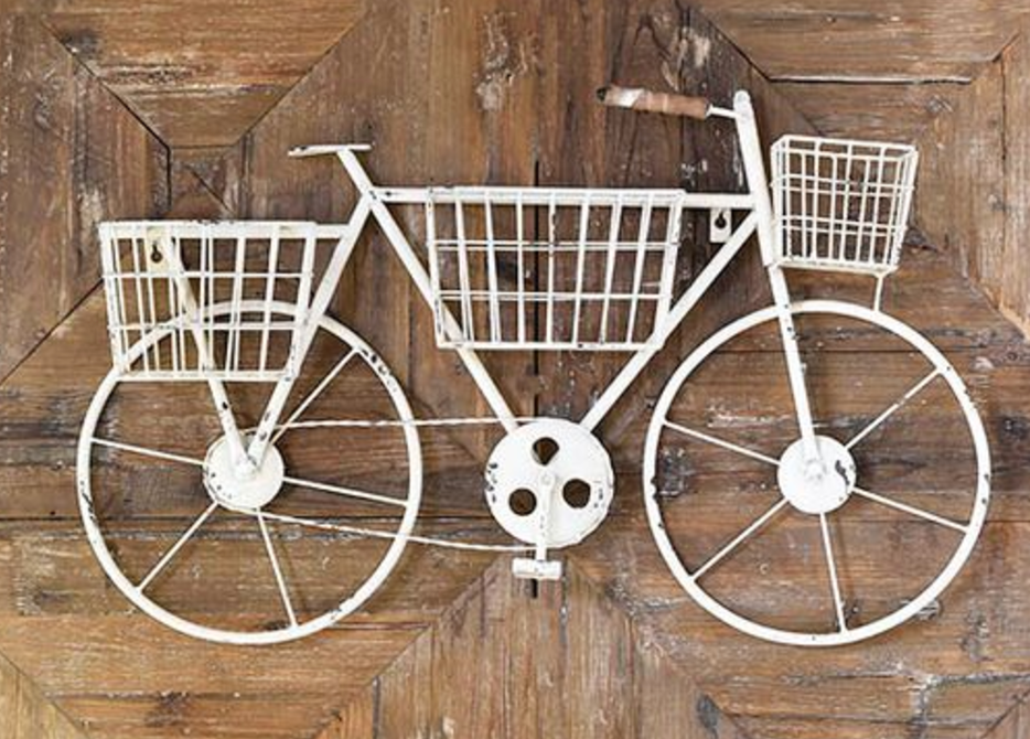 Wall Bike with Planter Tin