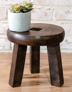 Mango Wood Round Pedestal