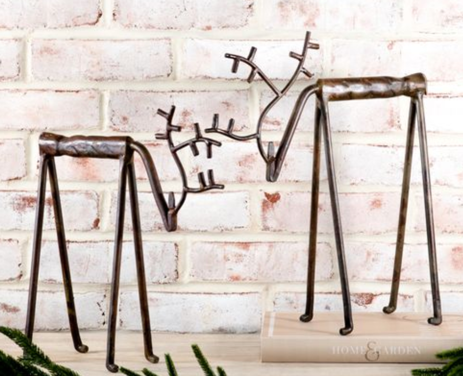 Bronze Head Down Deer