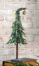 Load image into Gallery viewer, Frosted Bell Tree with Wood Base
