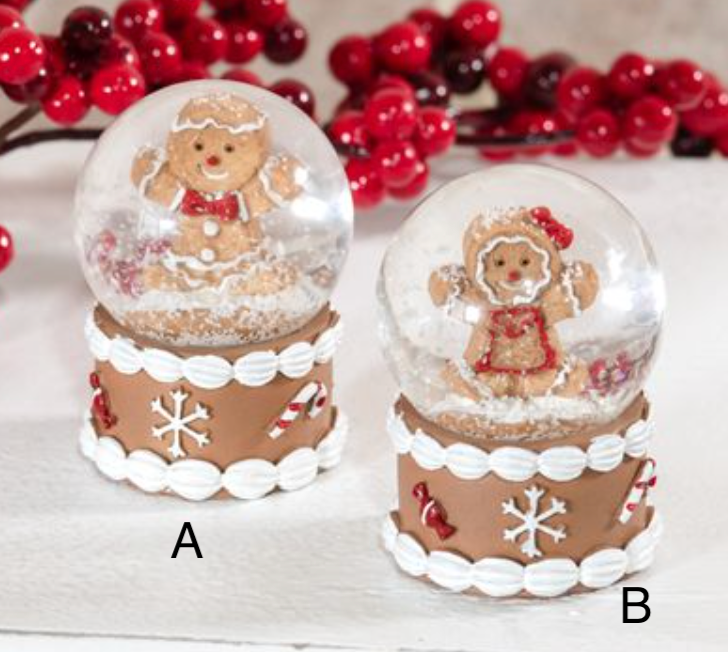 Gingerbread Snow Globe