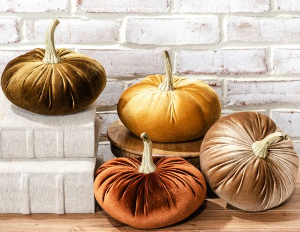 Large Velvet Pumpkins