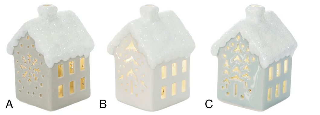 Light Up Snowy House