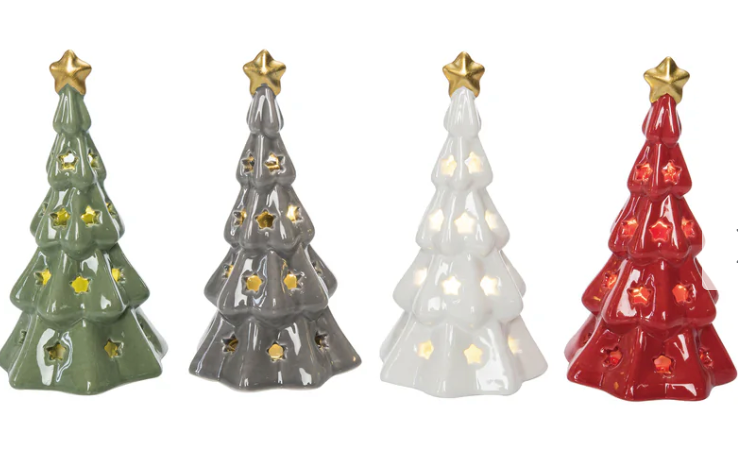 Mini Ceramic Light Up Christmas Trees