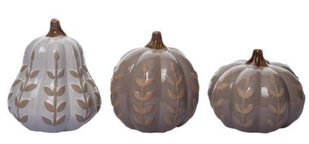 Ceramic Patterned Pumpkin