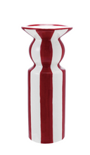 Load image into Gallery viewer, Red &amp; White Taper Holder
