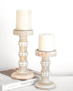 Bead Pattern Candle Holders