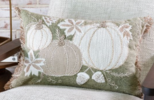 Load image into Gallery viewer, Green Autumn Pumpkin Pillow
