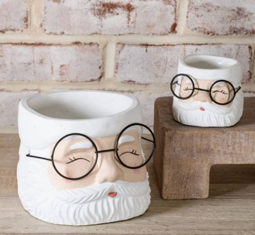 Santa Glasses Planter