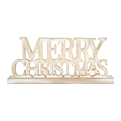 Merry Christmas Cutout Word Stand