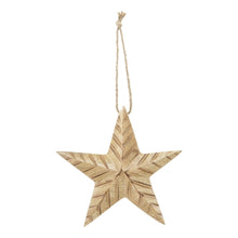 Load image into Gallery viewer, Wood Star Ornament
