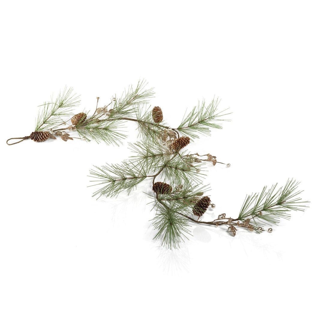 Needle Pine with Glitter Garland
