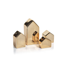 Load image into Gallery viewer, Decorative Ceramic House - Gold
