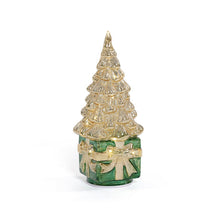 Load image into Gallery viewer, LED Rotating Tree on a Present
