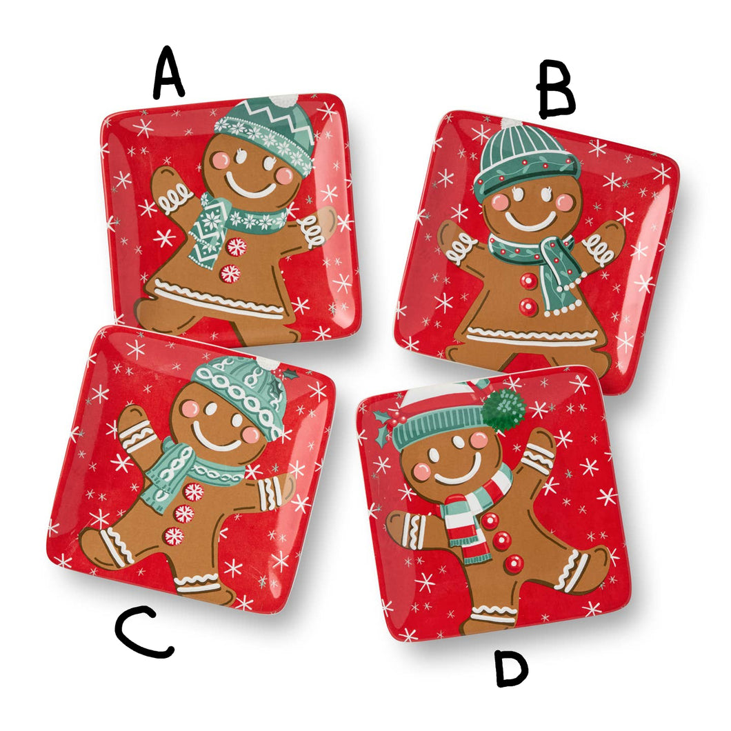 Christmas Whimsy Gingerbread Canape Palte