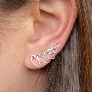 Open Work Leaf Ear Climbers