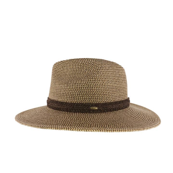 Two-Tone Heathered C.C Panama Hat