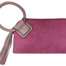 Load image into Gallery viewer, Fashion Cuff Handle Tassel Wristlet Clutch
