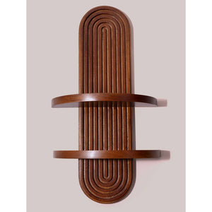 Arched Wood Wall Shelf