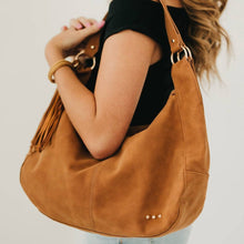 Load image into Gallery viewer, Hazel Hobo Shoulder Bag with Tassel
