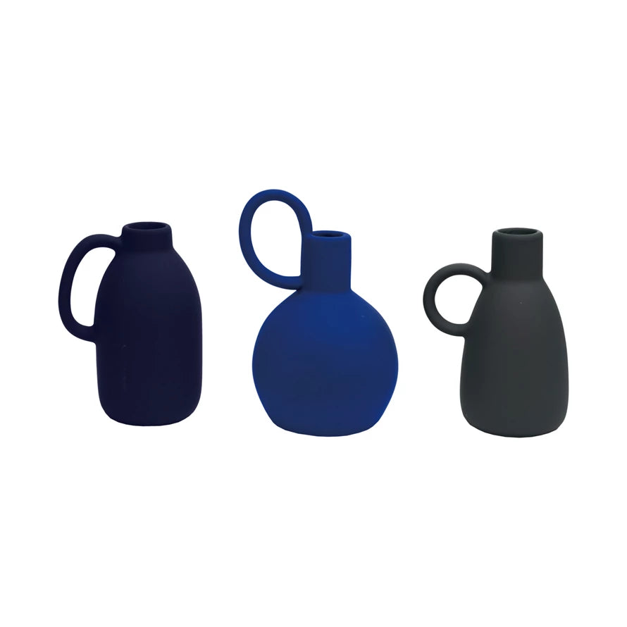 Decorative Stoneware Vase with Handle