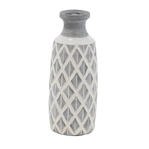 Coastal Gray Ceramic Vase