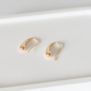 Aspen Teardrop Hoops 18k Gold Plated Earrings