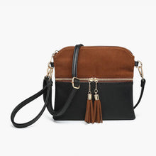 Load image into Gallery viewer, Tara Corduroy Dual Zip Crossbody
