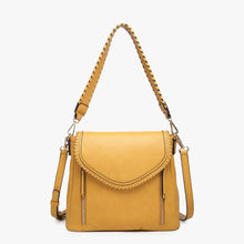 Load image into Gallery viewer, Lorelei Double Zip Whipstitch Trim Crossbody
