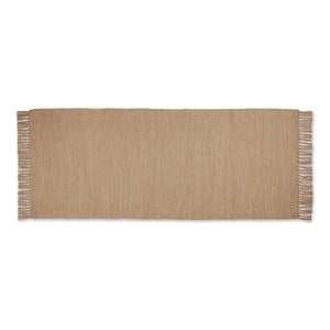 Stone & Off White 2-Tone Ribbed Rug