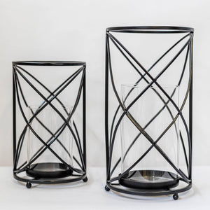 Black Metal Table Top Candle Holder