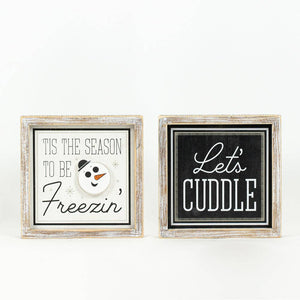 Holiday Reversible Sign