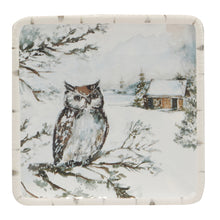 Load image into Gallery viewer, Winter&#39;s Frost Christmas Canape Plate
