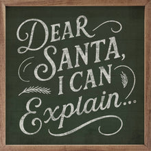 Load image into Gallery viewer, Dear Santa Wall Art
