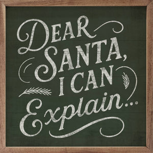 Dear Santa Wall Art