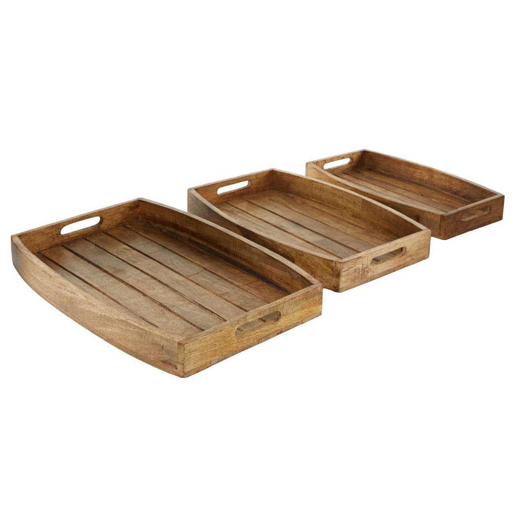 Rustic Brown Mango Wood Tray
